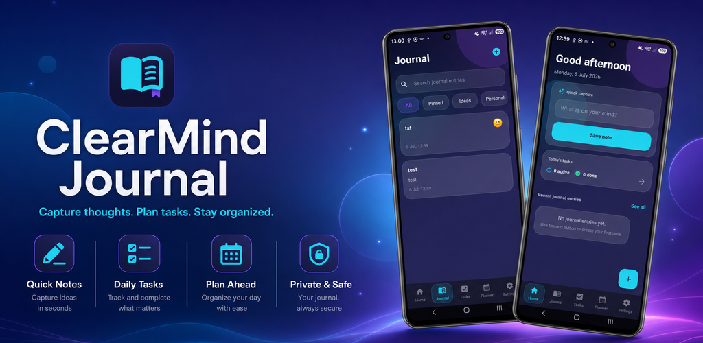 ClearMind Journal promotional artwork